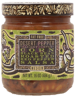 Desert Pepper Trading Co. corn black bean and roasted red pepper salsa, medium 16 ounce