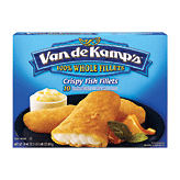 Van De Kamp's whole crispy fish fillets, 10 ct 19.45 ounce