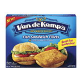 Van De Kamp's fish sandwich fillets, original recipe, 6 ct 18 ounce