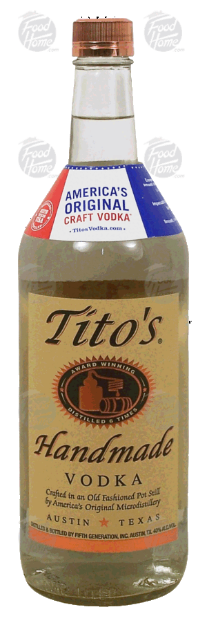 Tito's Handmade vodka, 40% alc. by vol. 1