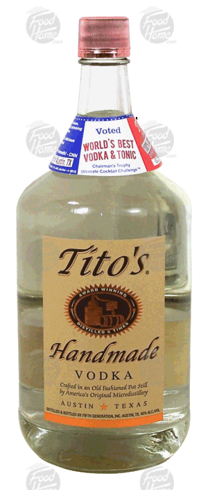 Tito's Handmade vodka, 40% alc. by vol. 1.75