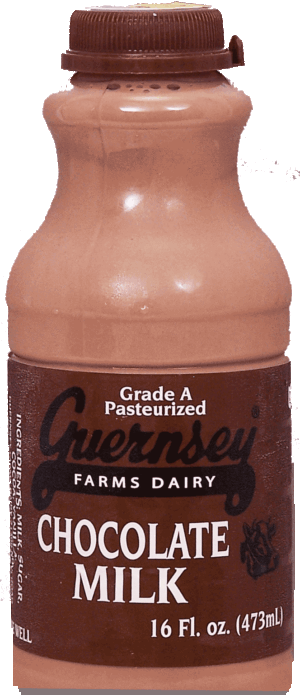 Guernsey Farms Dairy chocolate milk, grade a, pasteurized 16 fluid ounce