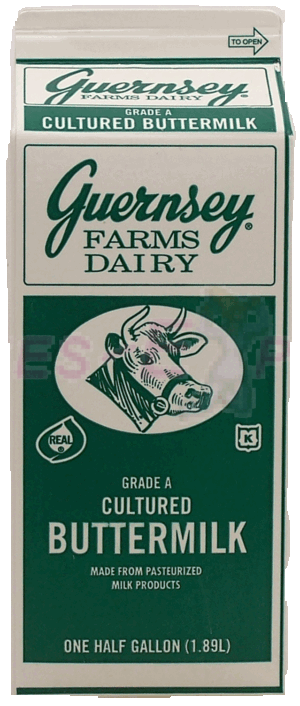 Guernsey Farms Dairy grade a cultured buttermilk 0.5 gallon
