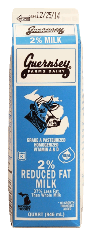 Guernsey Farms Dairy 2% reduced fat milk 1 quart
