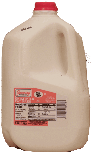 Guernsey fat free skim milk 1 gallon