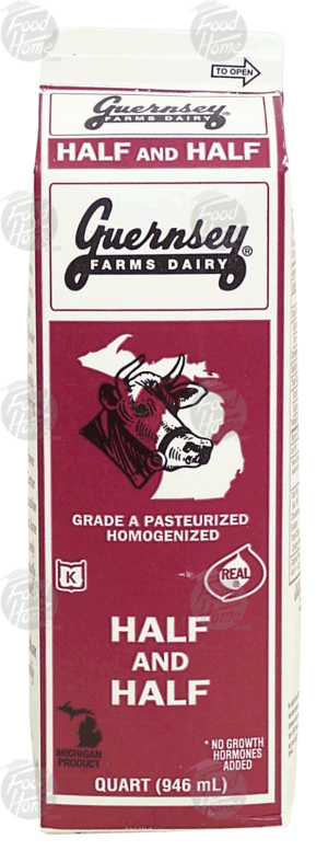 Guernsey Farms Dairy half and half 1 quart