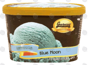 Guernsey blue moon fruity flavors ice cream 1.5 quart