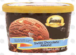 Guernsey swiss chocolate almond ice cream 1.5 quart