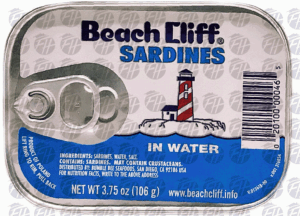 Beach Cliff sardines in water 4 logo