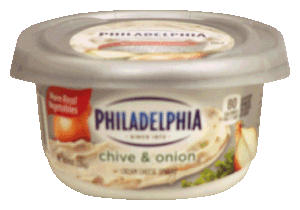 Philadelphia chive & onion cream cheese spread 8 ounce