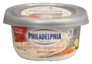 Philadelphia garden vegetable cream cheese spread, more real vegetables 8 ounce