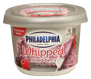 Philadelphia mixed berry, whipped cream cheese spread 8 ounce