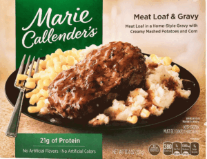 Marie Callender's meat loaf & gravy with mashed potatoes and corn 12.4 ounce