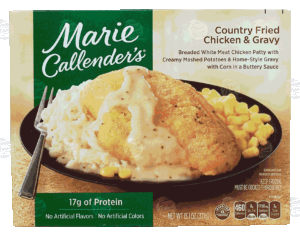 Marie Callender's country fried chicken & gravy with corn in a buttery sauce 13.1 ounce