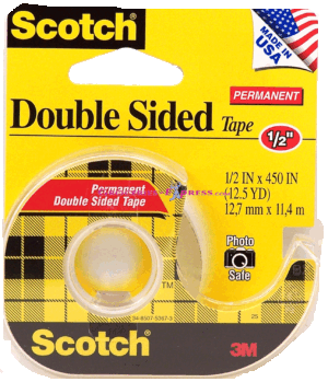 Scotch double sided tape in dispenser, 1/2 x 450 in 1 count