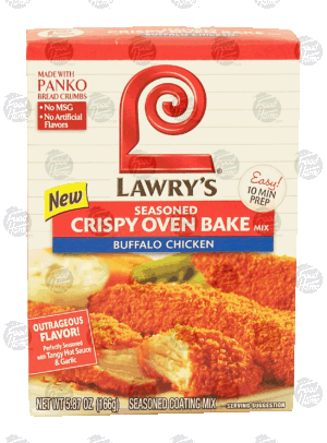 Lawry's buffalo chicken seasoned crispy oven bake mix 5.87 ounce