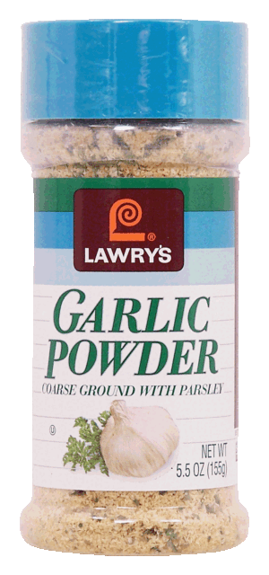 Lawry's garlic powder coarse ground with parsley 5.5 ounce