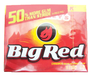 Big Red gum, cinnamon 15 count