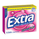 Wrigley's Extra classic bubble gum, sugarfree 15 pack