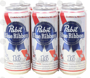 Pabst Blue Ribbon beer, 16-fl. oz. 6 pack
