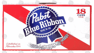 Pabst blue ribbon beer 18-count 12 ounce