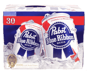 Pabst Blue Ribbon beer 30 12-ounce cans 30 pack
