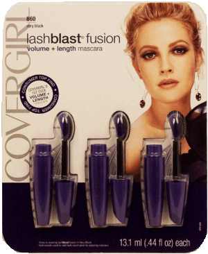 Cover Girl lash blast fusion mascara for volume + length, .44-fl. oz. each, 860 very black 3 count