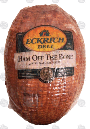 Eckrich Deli ham off the bone, price per pound 0.5 pound