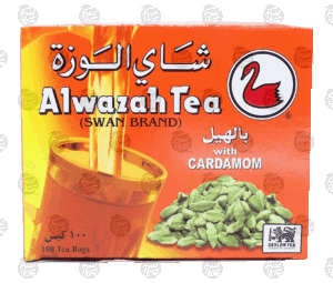 Alwazah Swan Brand Ceylon tea with cardamom, tea bags 100 count