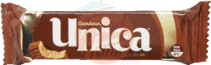 Unica Gandour milk chocolate coated wafers candy bar 24 gram