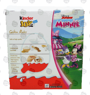 Kinder Joy white and milk chocolate candy with toy surprise, 20-gram case 24 count