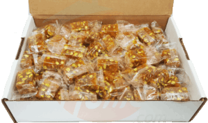 Master Delight malban bulk soft candy with apricot & pistachios, individually wrapped 10 pound
