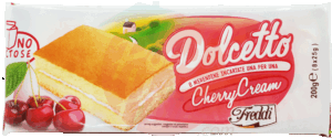 Freddi Dolcetto cherry cream snack cakes, 8-individually wrapped 200 gram
