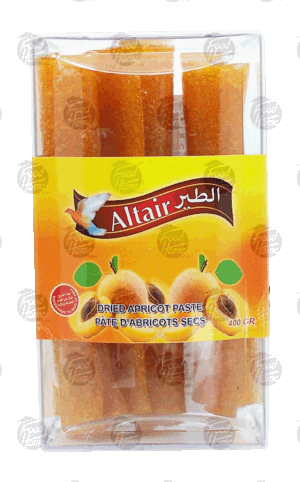 Altair dried apricot candy paste rolls, 4-count 400 gram