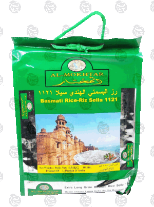 Al Mokhtar basmati rice-riz sella 1121 10 pound