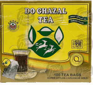 Do Ghazal super ceylon cardamom gold tea, 2-gram tea bags 100 count