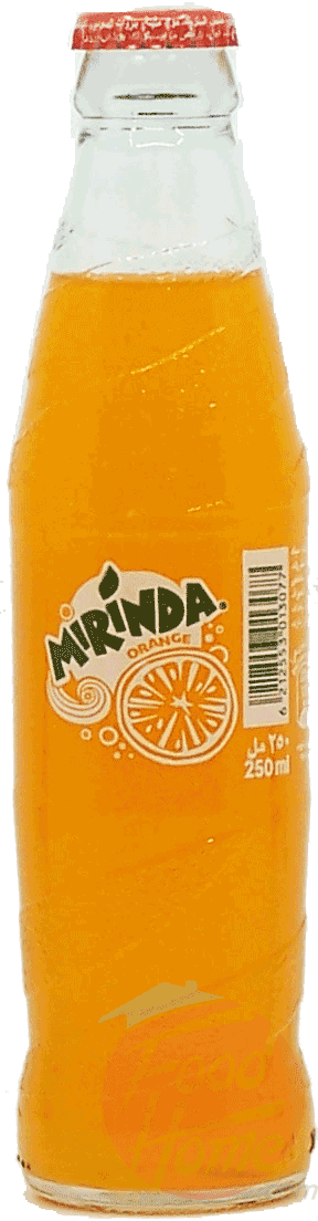 Mirinda orange flavor soda pop 250 milliliter