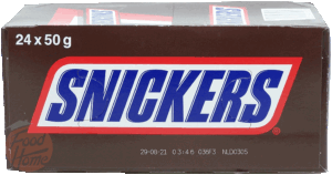 Snickers(r) peanut, nougat, and milk chocolate candy bar, 50-gram bars in wrapper 24 pack