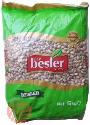 Besler can pistachios in shell 5 kilogram