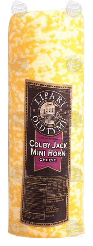 Lipari Old Tyme colby jack mini horn cheese, price per pound 0.5 pound