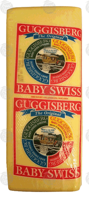 Guggisberg baby swiss cheese, price per pound 0.5 pound