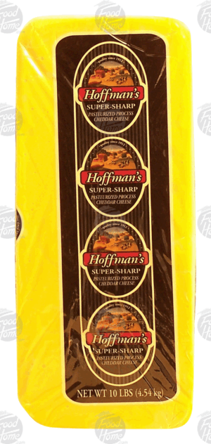 Hoffman's super-sharp cheddar cheese, price per pound 0.5 pound