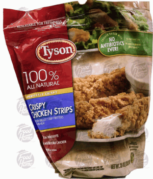 Tyson fully cooked crispy chicken strips 25 ounce