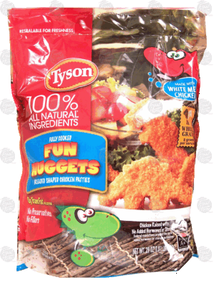 Tyson fully cooked fun nuggets 29 ounce