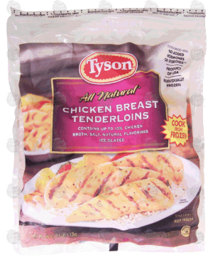 Tyson All Natural chicken breast tenderloins 2.5 pound