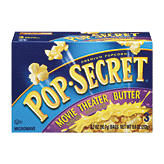 Pop-secret microwave popcorn, movie theater butter flavor, 3 3.5-ounce bags 9.6 ounce