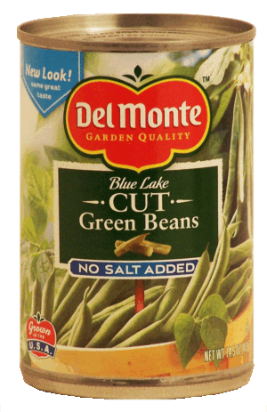 Del Monte Green Beans Cut Blue Lake No Salt Added 14.5 ounce