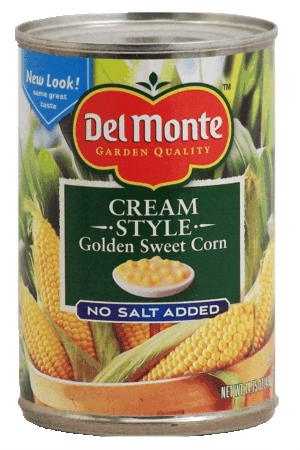 Del Monte no salt added sweet corn, cream style 14.75 ounce