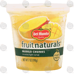 Del Monte fruit naturals mango chunks in extra light syrup 7 ounce