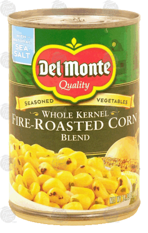 Del Monte whole kernel fire roasted corn blend 14.75 ounce